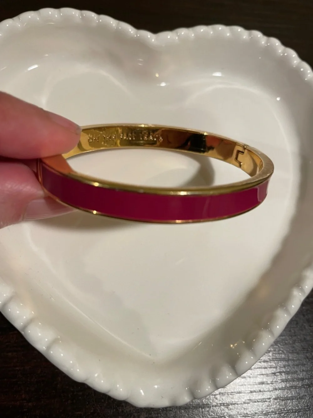 Kate Spade "On the Fast Track" Enamel Bangle Bracelet - Picture 7 of 7